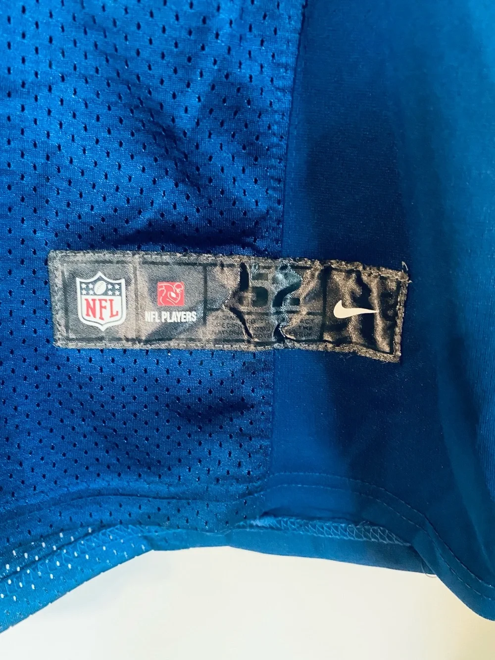 Nike NFL Andrew Luck 12 Indianapolis Colts On Field Football Jersey 52 XL Blue